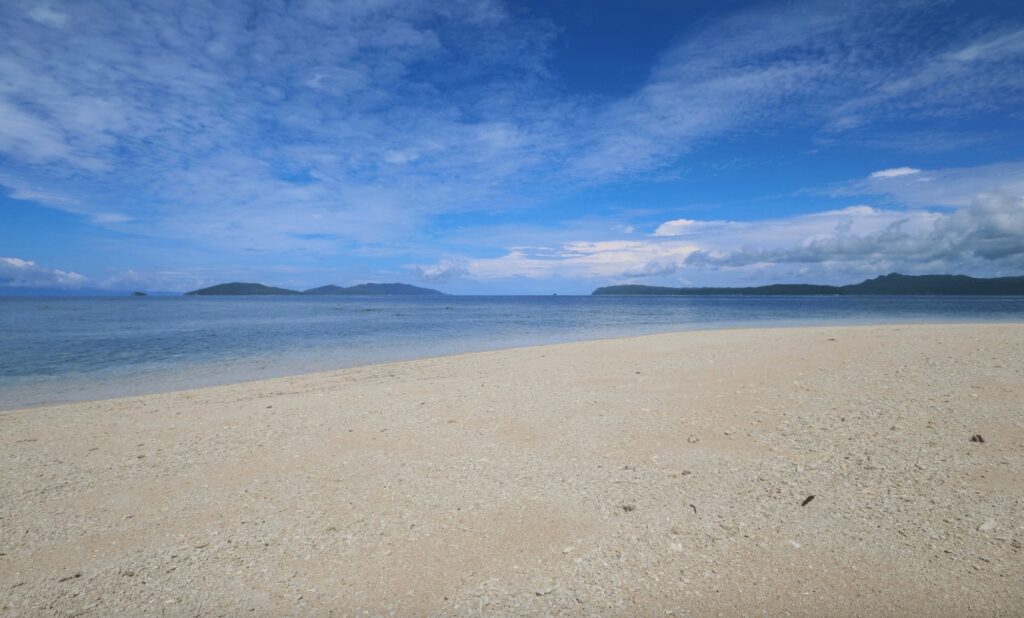 Sustainable homestays in Raja Ampat: A coral encrusted sandy beach in West Papua