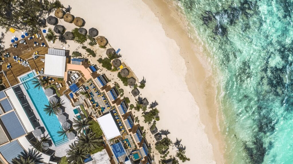 A bird's eye view of Salt of Palmar - one of the best eco-resorts in Mauritius 