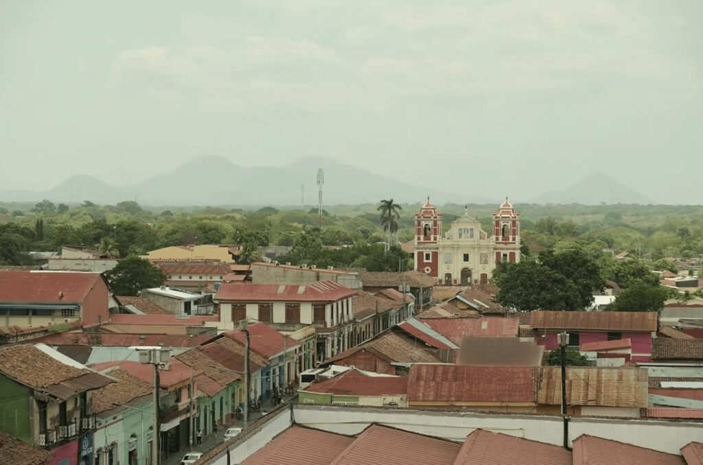 Best places to surf in Nicaragua: Looking across the rooftops of a colonial town