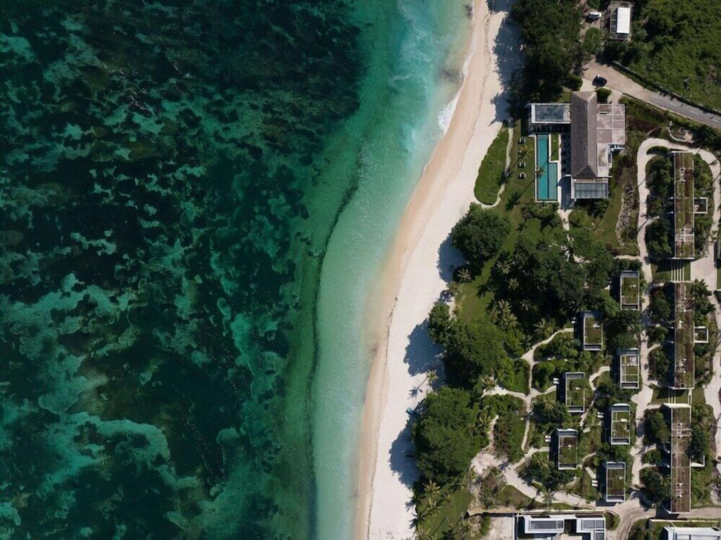 An aerial view of Cap Karoso - one of the best luxury resorts on Sumba