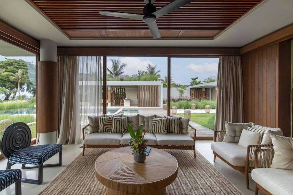 One of the stylish suites at Cap Karoso Sumba