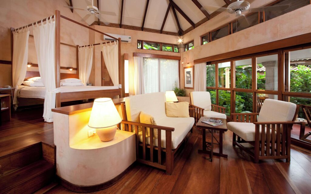 A multi-tiered suite at Capitán Suizo Beachfront Boutique Hotel - a sustainable hotel in Tamarindo