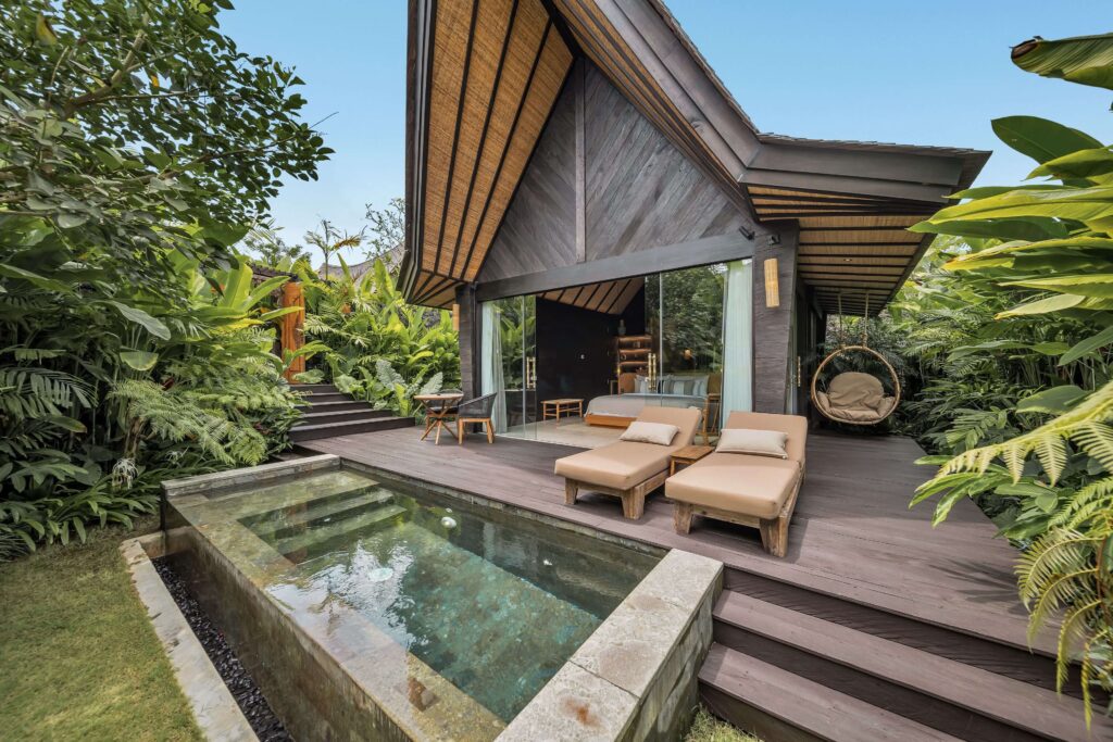 One of the stunning pool villas at Desa Hay in Canggu