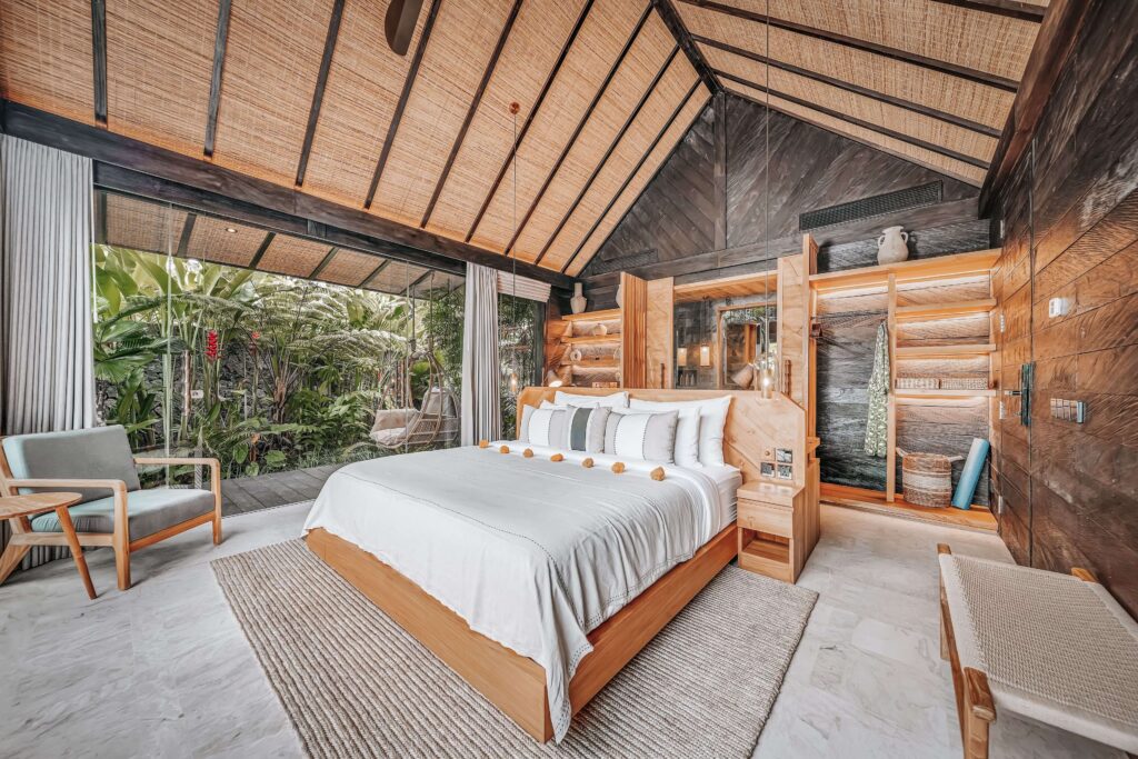 Inside one of the spacious villas at Desa Hay in Canggu