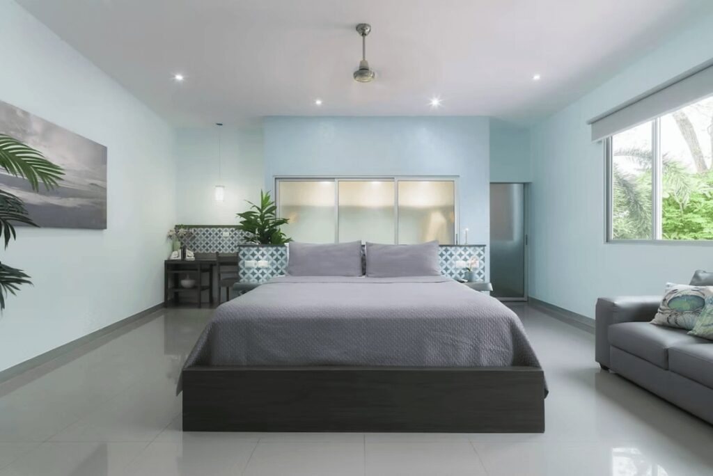 One of the spacious rooms at Tamarindo Bay - an adults-only eco-hotel in Tamarindo
