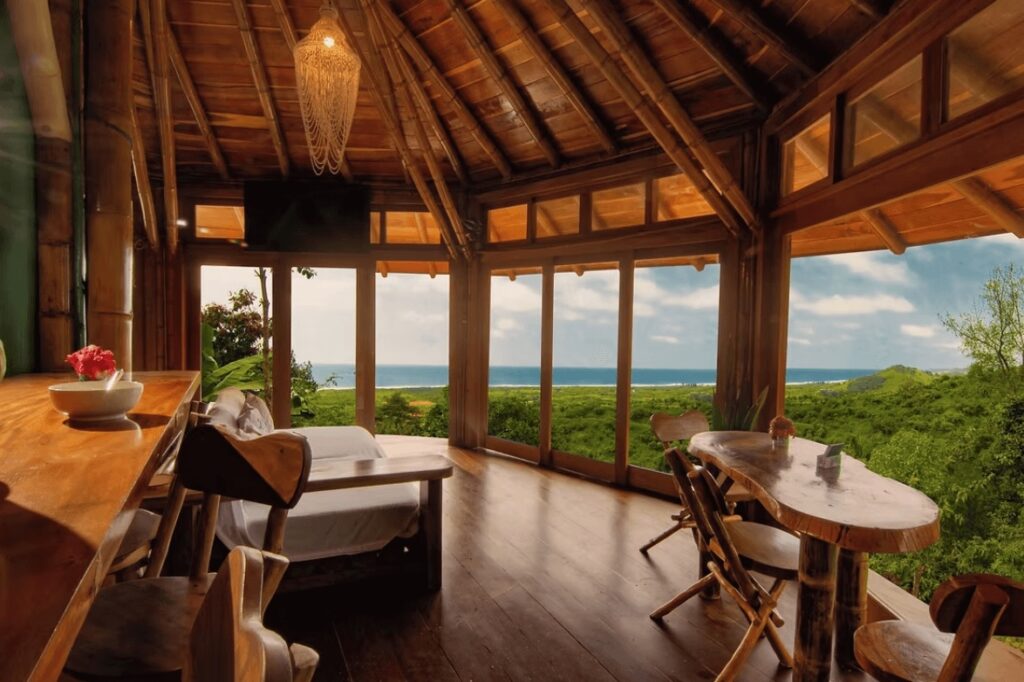 Spectacular views from Cabañas Cochapunko - an eco-friendly hotel in Ayampe, Ecuador