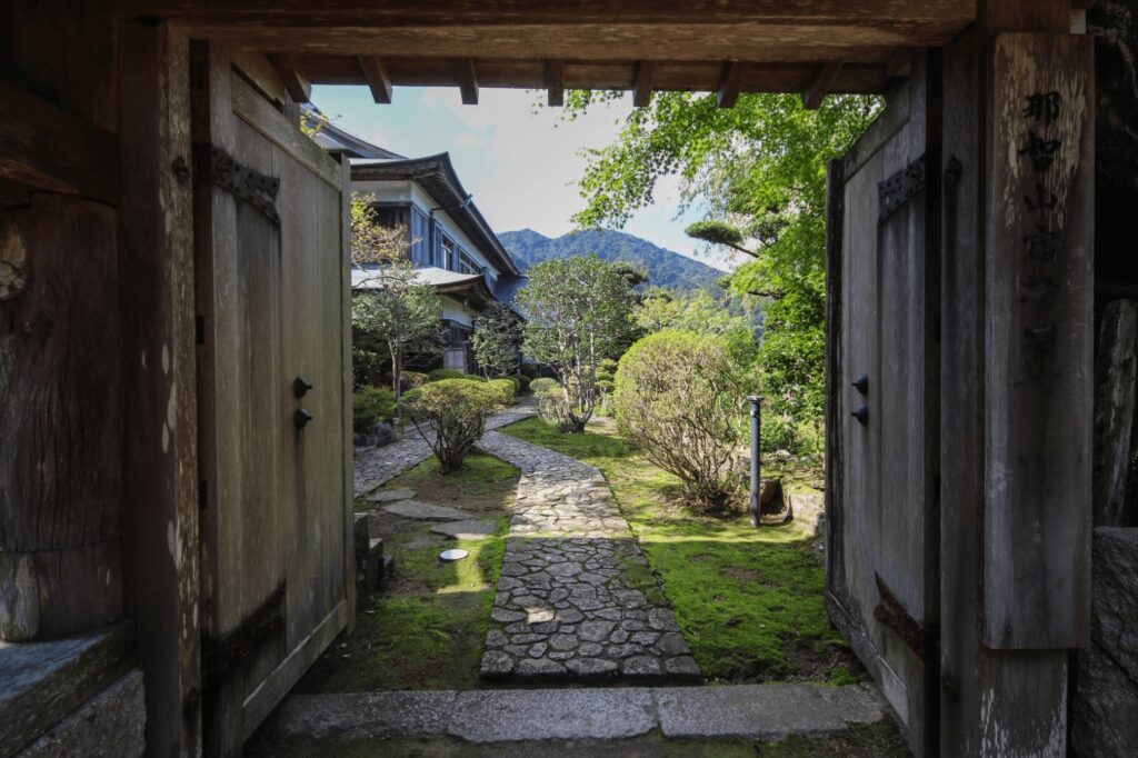 Views from a traditional residence in Japan