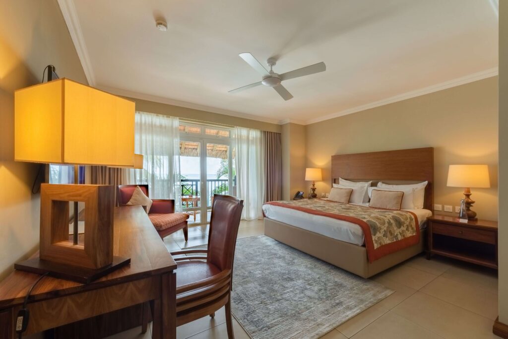A spacious suite at Sand Suites Resort & Spa in Mauritius