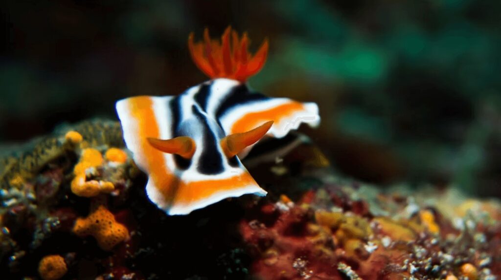 Eco-friendly diving in Bunaken National Marine Park: A colourful nudibranch