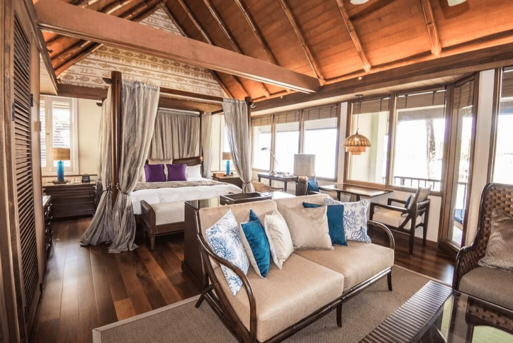 A luxurious room at the Palau Pacific Resort, one of the best dive resorts in Koror 