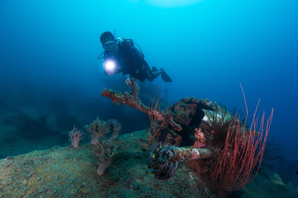 What is PADI AWARE? A diver explores a historic wreck in Papua New Guinea