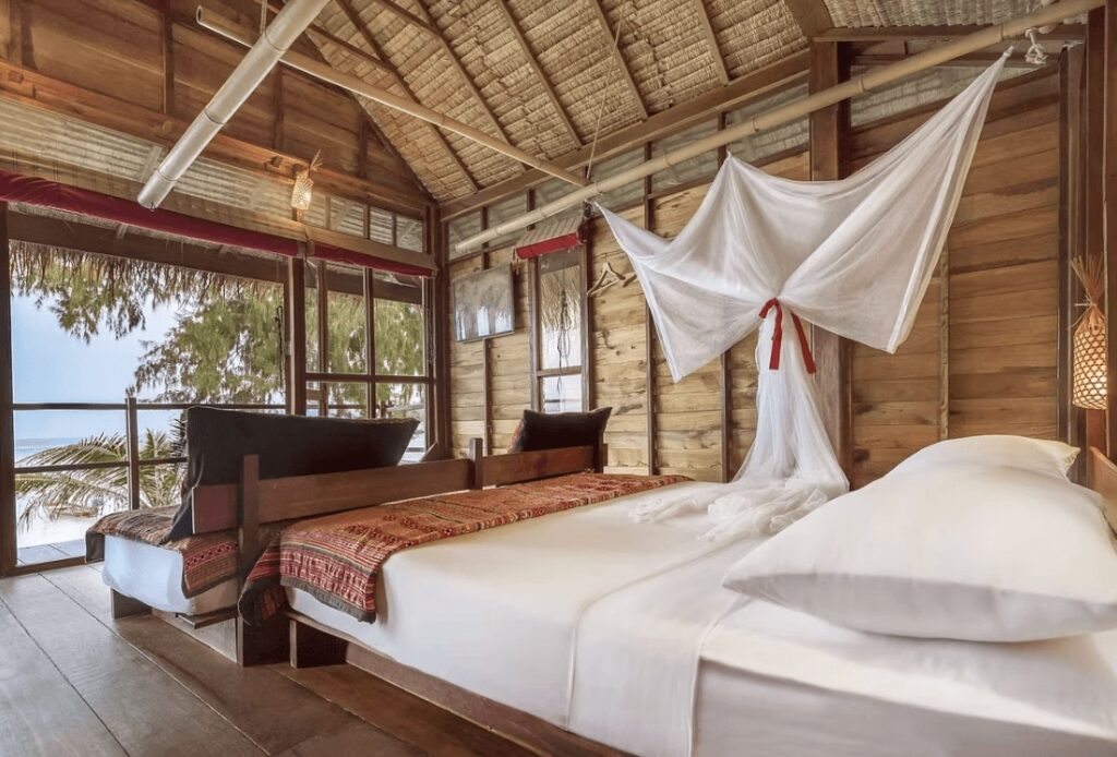 Ocean views from one of the rustic bungalows at the Castaway Resort on Koh Lipe
