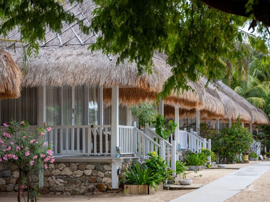 Beachfront cottages at Sudamala Seraya in the Komodo Islands