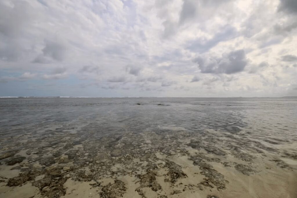 A shallow reef in Sumba - one of the best places to surf uncrowded waves in Indonesia