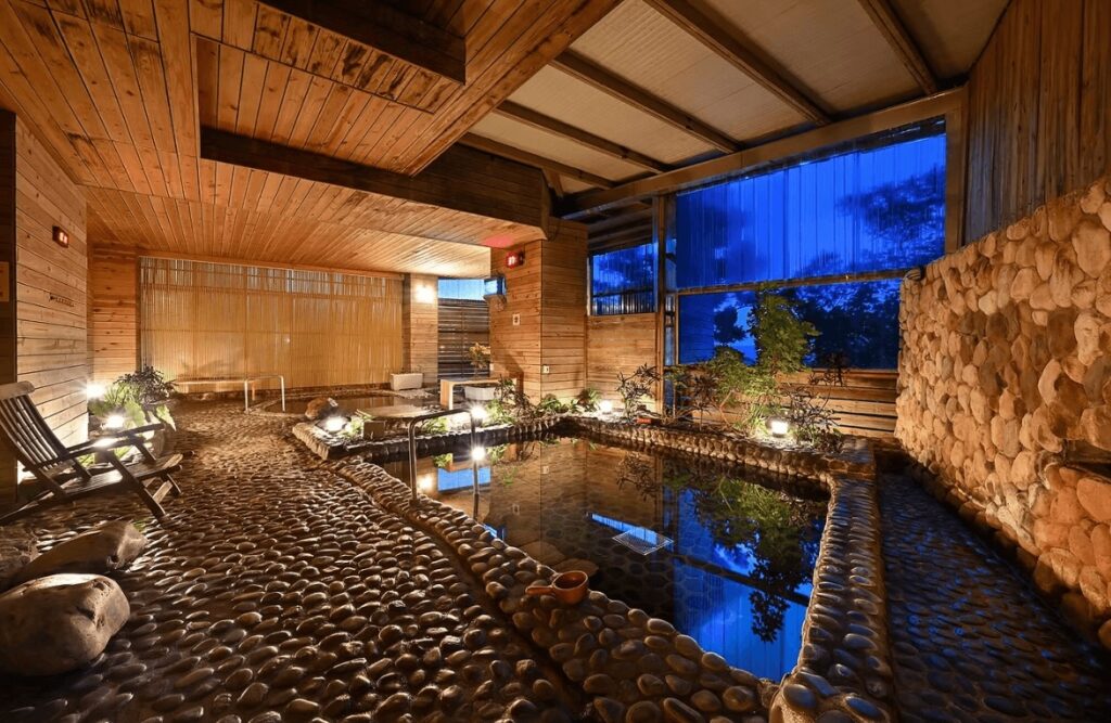 A bathing area at CT Green Bay Hotspring Hotel in Taiwan