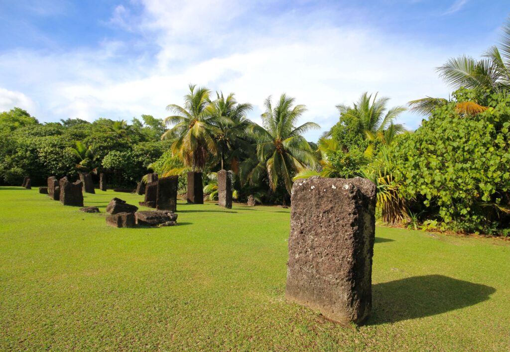 The Badrulchau Stone Monoliths on the island of Babeldaob in Palau